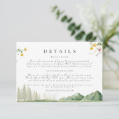 ワイルドフラワーフォレストマウンテン結婚ズ詳細 エンクロージャーカード (スタンド正面)