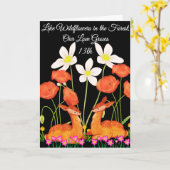 ワイルドフラワーフォレスト愛の夫13周年記念 カード (黄色い花)