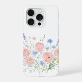 ワイルドフラワーフォンケース 花柄 カントリーテイスト iPhone 15 PROケース