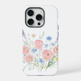 ワイルドフラワーフォンケース 花柄 カントリー iPhone 15 PROケース