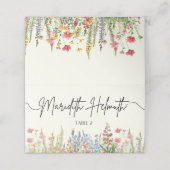 ワイルドフラワーフォールディング座席表 プレイスカード (外部開封)