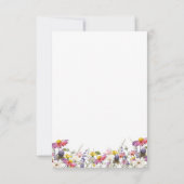 ワイルドフラワーフラットサンキューカード サンキューカード (裏面)