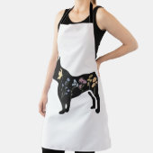 ワイルドフラワーフランスのブルドッグ エプロン (インサイチュ)