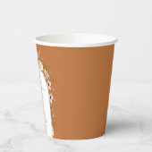 ワイルドフラワーフレームベビシャワー紙カップ 紙コップ (左)