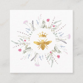 ワイルドフラワーフレームQueen Bee スクエア名刺