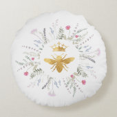 ワイルドフラワーフレームQueen bee ラウンドクッション (裏面)