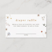 ワイルドフラワーフローラおむつラッフル エンクロージャーカード (正面)