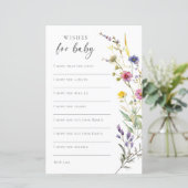 ワイルドフラワーフローラの赤ちゃんシャワーのベビーを願う (スタンド正面)