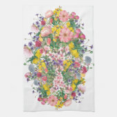ワイルドフラワーフローラアクセントコテージコアスタイル キッチンタオル (縦)