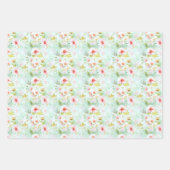 ワイルドフラワーフローラエレガント牧草地 ラッピングペーパーシート (正面3)