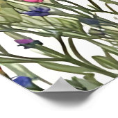 ワイルドフラワーフローラオールオーバープリントポスター ポスター (角)