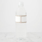 ワイルドフラワーフローラガーデン誕生日ウォーターボトルラボ ペットボトルラベル (裏面)