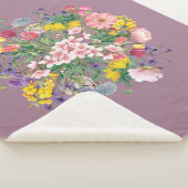 ワイルドフラワーフローラコージーホームシェルパブランケット シェルパブランケット (3/4)