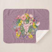 ワイルドフラワーフローラコージーホームシェルパブランケット シェルパブランケット (正面(横))