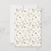 ワイルドフラワーフローラサンキューカード 招待状 (裏面)