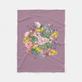 ワイルドフラワーフローラソフトコージーフリースブランケット フリースブランケット (正面)