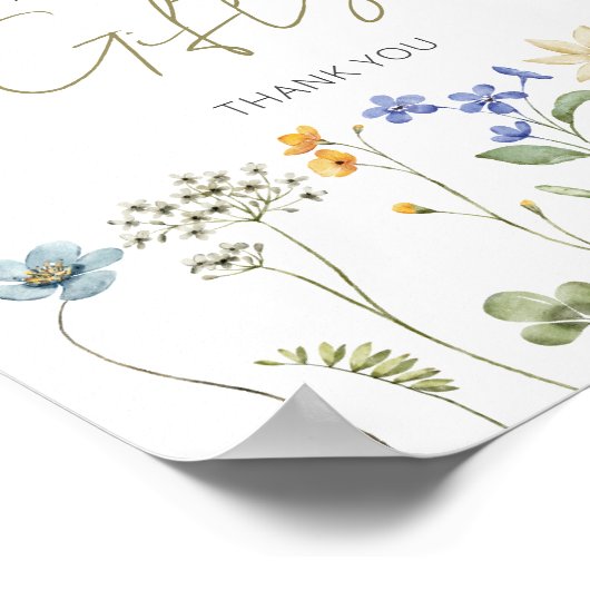 ワイルドフラワーフローラニュートラルカードとギフト ポスター (角)