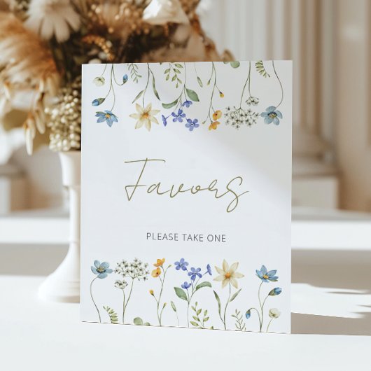 ワイルドフラワーフローラニュートラル赤ちゃんシャワー特典 ポスター