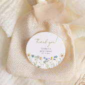 ワイルドフラワーフローラニュートラル赤ちゃんシャワー ラウンドシール