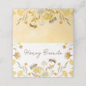 ワイルドフラワーフローラビーベイビーシャワー食品テント プレイスカード (外部開封)