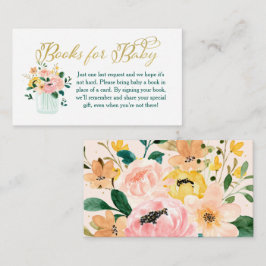 ワイルドフラワーフローラブックベビーカード エンクロージャーカード