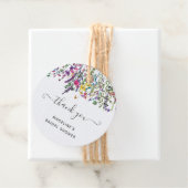 ワイルドフラワーフローラブライダルシャワーギフトラベル フェイバータグ (インサイチュ)