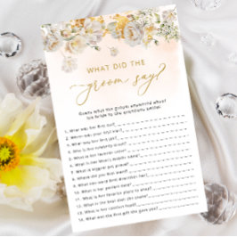 ワイルドフラワーフローラブライダルシャワーゲーム