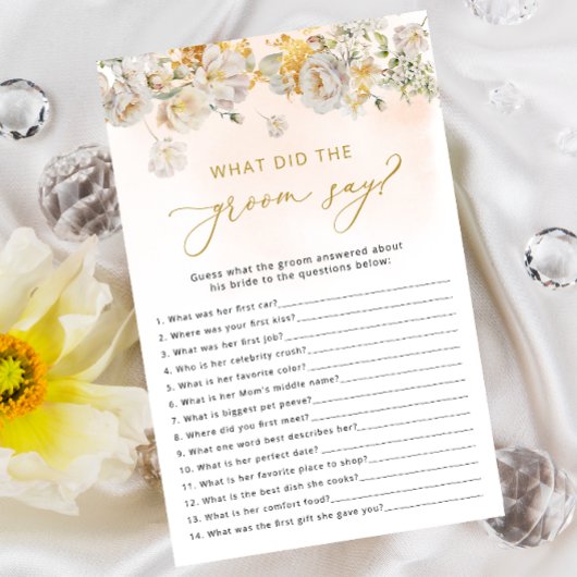 ワイルドフラワーフローラブライダルシャワーゲーム