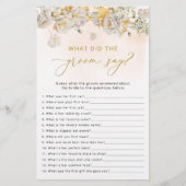 ワイルドフラワーフローラブライダルシャワーゲーム (正面)