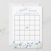 ワイルドフラワーフローラブライダルシャワービンゴゲームカード 招待状 (正面)