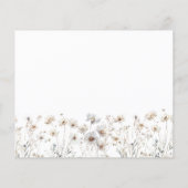 ワイルドフラワーフローラブライダルシャワーレシピカード (裏面)