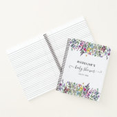 ワイルドフラワーフローラベビーシャワーギフトリストノートブック ノートブック (内部)