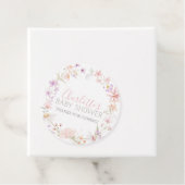 ワイルドフラワーフローラベビーシャワーメッセージカード フェイバータグ (インサイチュ)