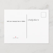 ワイルドフラワーフローラベビーシャワー インビテーションポストカード (裏面)