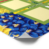 ワイルドフラワーフローラベビー開花推測ゲームシャワー ポスター (角)