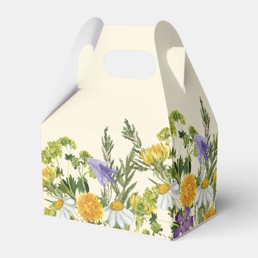 ワイルドフラワーフローラボホガール誕生日 フェイバーボックス (裏面サイド)