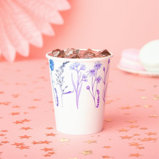 ワイルドフラワーフローラマグカップ：植物性コーヒーカップ 紙コップ (インサイチュ)