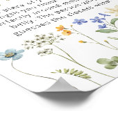 ワイルドフラワーフローラママの腹の大きさ ポスター (角)