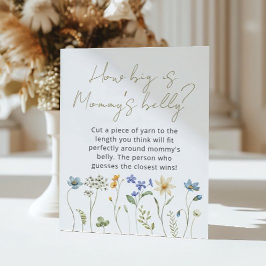 ワイルドフラワーフローラママの腹の大きさ ポスター