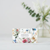 ワイルドフラワーフローラモダン植物学 名刺 (スタンド正面)