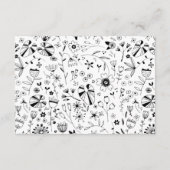 ワイルドフラワーフローララインアート エンクロージャーカード (裏面)