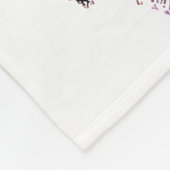 ワイルドフラワーフローラリースベビーマイルストーンブランケット フリースブランケット (角)