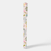 ワイルドフラワーフローラ名モノグラムパーソナライズされた Case-Mate iPhoneケース (裏面 / 右)