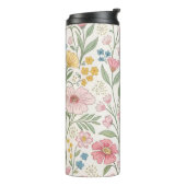 ワイルドフラワーフローラ夏のパターン タンブラー (回転左)