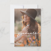 ワイルドフラワーフローラ大学院写真サンキューカード サンキューカード (裏面)