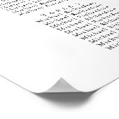 ワイルドフラワーフローラ庭園の結婚式12テーブル席 ポスター (角)