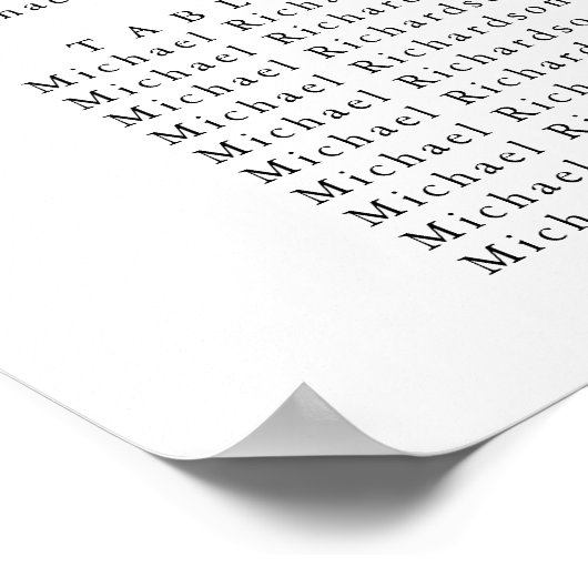 ワイルドフラワーフローラ庭園の結婚式8テーブル席 ポスター (角)