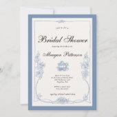 ワイルドフラワーフローラ春ブライダルシャワー 招待状 (正面)
