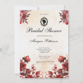ワイルドフラワーフローラ春ブライダルシャワー 招待状 (正面)