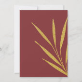 ワイルドフラワーフローラ春ブライダルシャワー 招待状 (裏面)